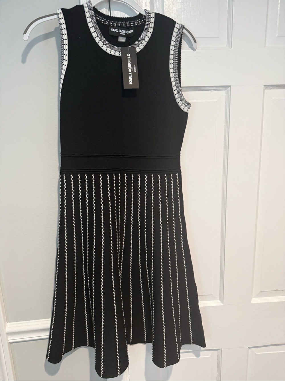 Karl Lagerfeld Black and White Dress